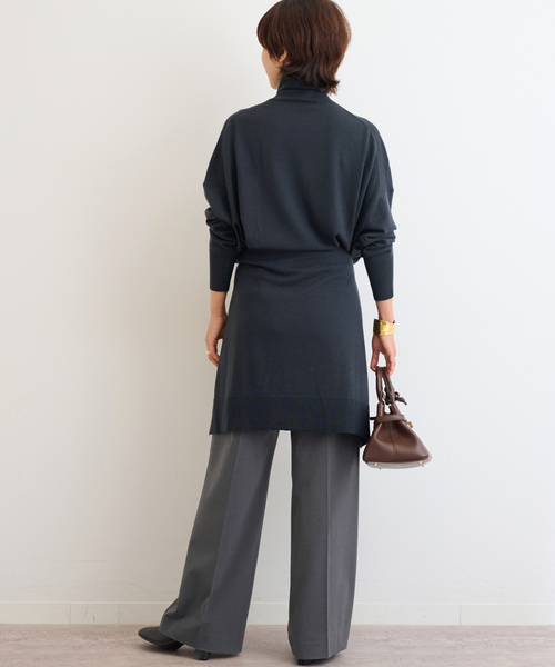 JOURNAL STANDARD relume(ジャーナルスタンダード レリューム)の「《追加/一部WEB限定/新色》スムースフレアタックパンツ(スラックス・レディース・チャコールグレー/ネイビー/ブラック・36/38)」の14枚目の写真