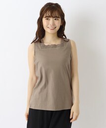 ケミカルレース付き タンクトップ
