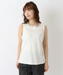 ケミカルレース付き タンクトップ