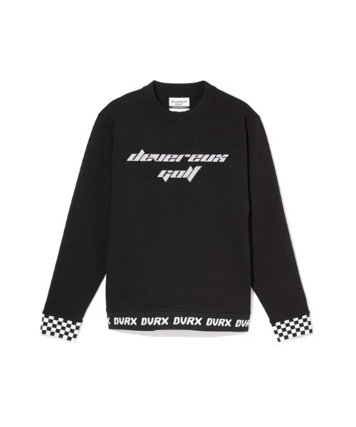 Born to Golf チェッカーリブニットプルオーバー（スウェット