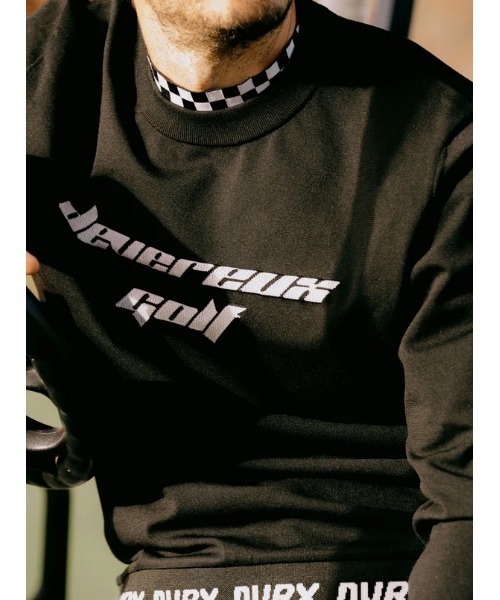 Born to Golf チェッカーリブニットプルオーバー（スウェット