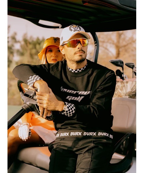 Born to Golf チェッカーリブニットプルオーバー（スウェット