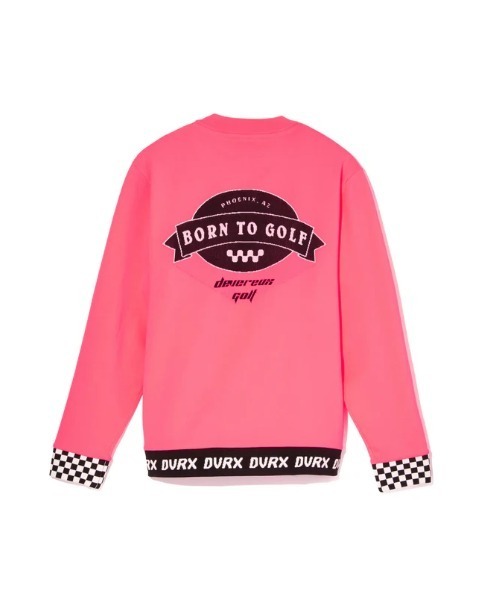 Born to Golf チェッカーリブニットプルオーバー（スウェット