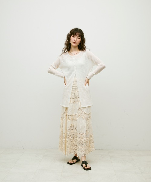 セール】Mist sheer cardigan / ミストシアーカーディガン