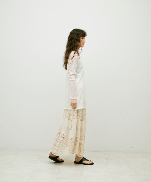 Lutim by u(ルチバイユー)の「Mist sheer cardigan / ミストシアーカーディガン(カーディガン/ボレロ・レディース・ブラック/イエロー/ホワイト/グレー・FREE)」の9枚目の写真