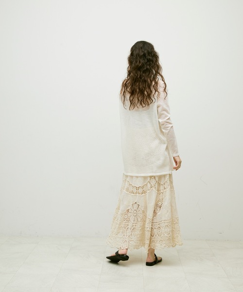 Lutim by u(ルチバイユー)の「Mist sheer cardigan / ミストシアーカーディガン(カーディガン/ボレロ・レディース・ブラック/イエロー/ホワイト/グレー・FREE)」の10枚目の写真