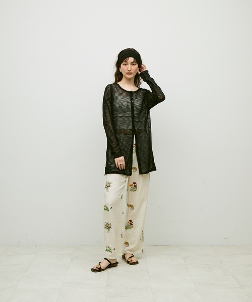 Lutim by u(ルチバイユー)の「Mist sheer cardigan / ミストシアーカーディガン(カーディガン/ボレロ・レディース・ブラック/イエロー/ホワイト/グレー・FREE)」の20枚目の写真