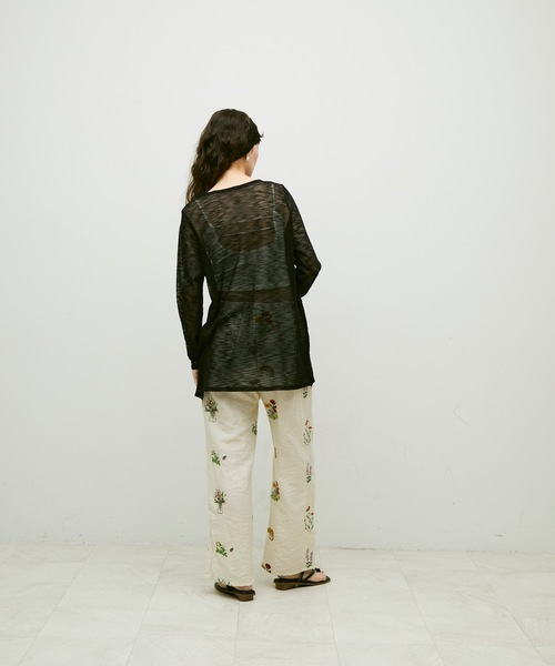 Lutim by u(ルチバイユー)の「Mist sheer cardigan / ミストシアーカーディガン(カーディガン/ボレロ・レディース・ブラック/イエロー/ホワイト/グレー・FREE)」の22枚目の写真