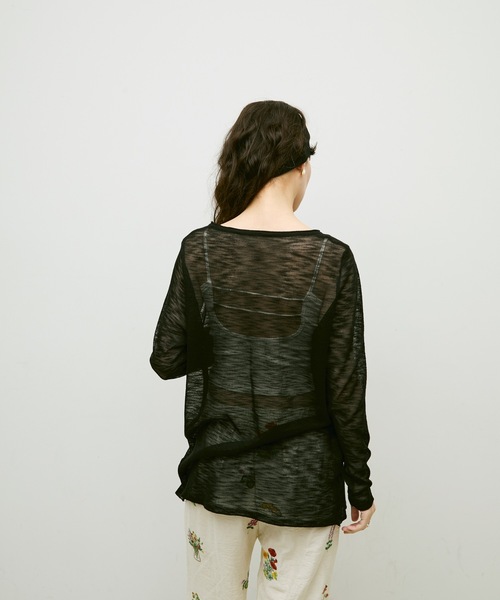 Lutim by u(ルチバイユー)の「Mist sheer cardigan / ミストシアーカーディガン(カーディガン/ボレロ・レディース・ブラック/イエロー/ホワイト/グレー・FREE)」の19枚目の写真
