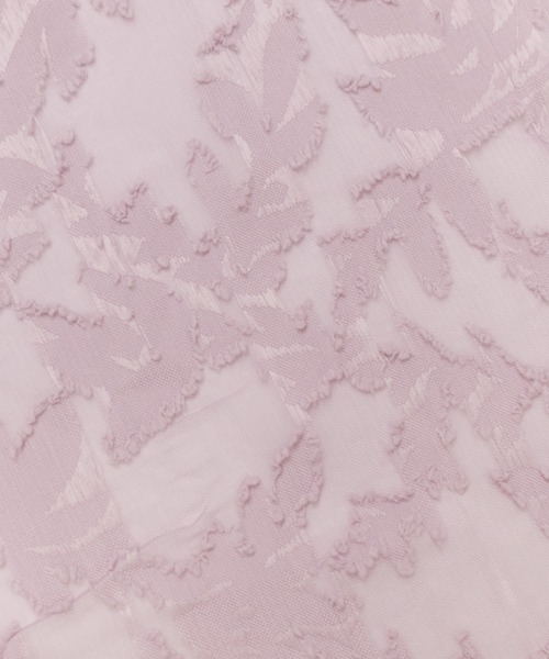 CLETTE(クレット)の「シアー花柄カシュクールワンピース(ワンピース・レディース・ブルー/ピンク/ネイビー・4L/3L/LL)」の6枚目の写真