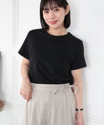 シルクタッチコットンナイロンTシャツ【大きいサイズ対応】