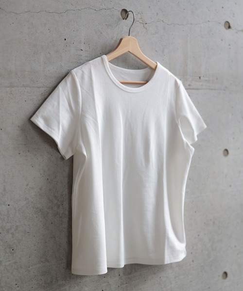 Ruwan yu(ルワンユー)の「シルクタッチコットンナイロンTシャツ【大きいサイズ対応】(Tシャツ/カットソー・レディース・ホワイト/ブラック・L/4L/3L/LL)」の22枚目の写真