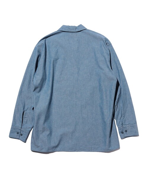 BEAMS PLUS（ビームスプラス）の「MIL Open Collar Chambray（シャツ/ブラウス・メンズ・ブルー/サックスブルー・S/L/M/XL）」の11枚目の写真