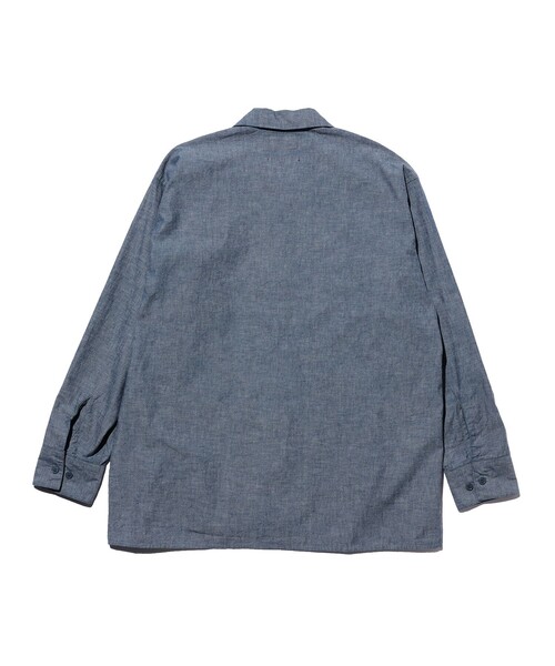 BEAMS PLUS（ビームスプラス）の「MIL Open Collar Chambray（シャツ/ブラウス・メンズ・ブルー/サックスブルー・S/L/M/XL）」の17枚目の写真