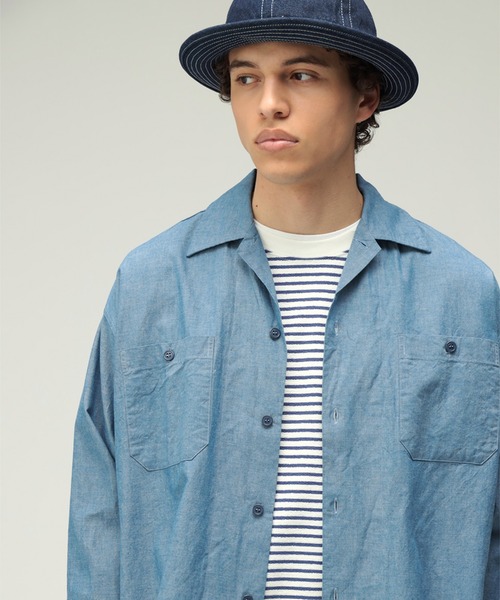 MIL Open Collar Chambray（シャツ/ブラウス）｜BEAMS PLUS（ビームス
