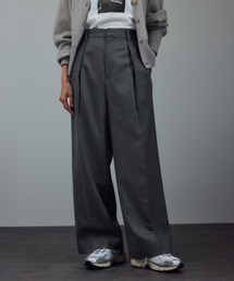 ▼美品 アダムエロペ 1,5万 ウール ニットパンツ イージーパンツ NN148 ADAM ET ROPÉ HOMME(アダム エ ロペ オム) / 杢スウェット