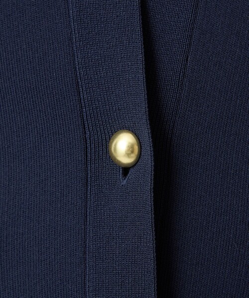 セール】フォルム ゴールドカラーボタン ニット カーディガン