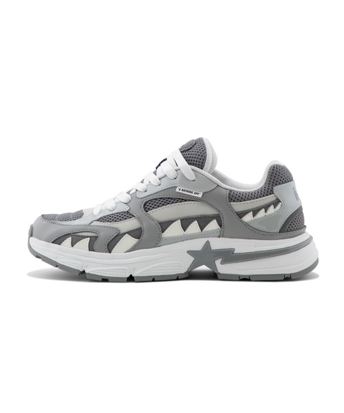 A BATHING APE(アベイシングエイプ)の「BAPE SHARK STA #3(スニーカー・メンズ・グレー/ブラック・8/9/8.5/9.5/7/12/11/10/13)」の7枚目の写真