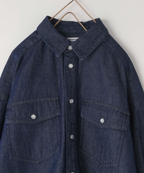 LOWRYS FARM（ローリーズファーム）の「デニムシャツワンピース　 573276（ワンピース・キッズ・ワンウォッシュ/ブルー・110cm/120cm/130cm/140cm/150cm）」の9枚目の写真