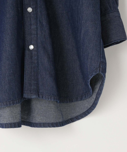 LOWRYS FARM（ローリーズファーム）の「デニムシャツワンピース　 573276（ワンピース・キッズ・ワンウォッシュ/ブルー・110cm/120cm/130cm/140cm/150cm）」の10枚目の写真