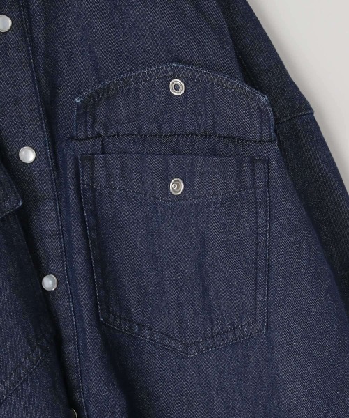 LOWRYS FARM（ローリーズファーム）の「デニムシャツワンピース　 573276（ワンピース・キッズ・ワンウォッシュ/ブルー・110cm/120cm/130cm/140cm/150cm）」の12枚目の写真