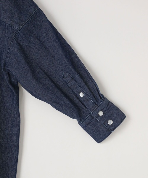 LOWRYS FARM（ローリーズファーム）の「デニムシャツワンピース　 573276（ワンピース・キッズ・ワンウォッシュ/ブルー・110cm/120cm/130cm/140cm/150cm）」の13枚目の写真
