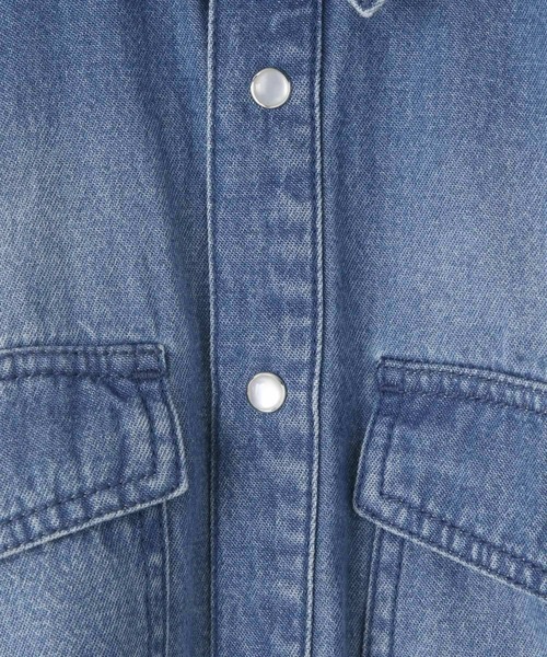LOWRYS FARM（ローリーズファーム）の「デニムシャツワンピース　 573276（ワンピース・キッズ・ワンウォッシュ/ブルー・110cm/120cm/130cm/140cm/150cm）」の18枚目の写真