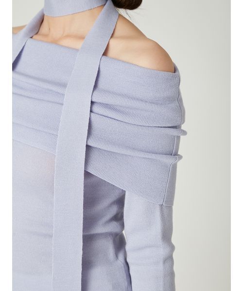 新品未使用タグ付 FRAY I.D ウールアクリルオフショルプルオーバーニット ウールアクリルオフショルプルオーバーニット（ニット/セーター