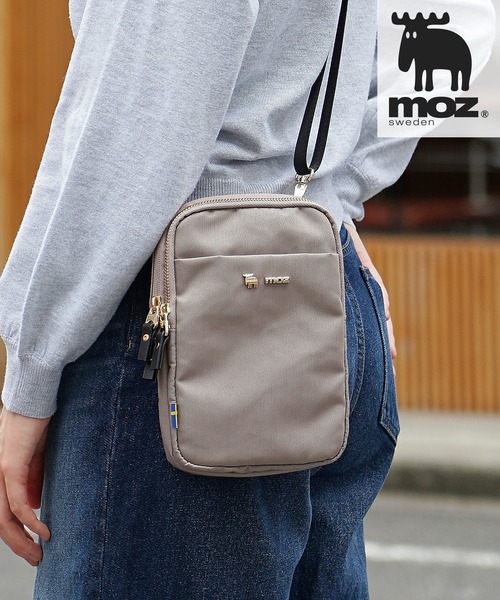 moz（モズ）の「【WEB限定】moz モズ スマホショルダーバッグ（ショルダーバッグ・レディース・ブラック/チャコールグレー/グレイッシュベージュ・ONE SIZE）」の3枚目の写真