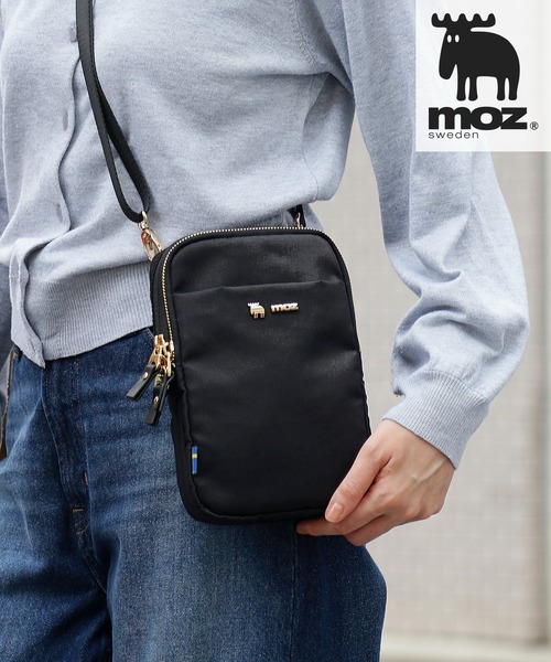 moz（モズ）の「【WEB限定】moz モズ スマホショルダーバッグ（ショルダーバッグ・レディース・ブラック/チャコールグレー/グレイッシュベージュ・ONE SIZE）」の2枚目の写真