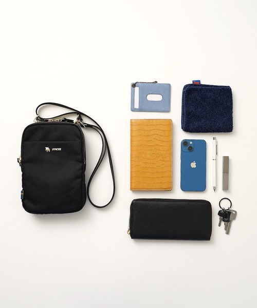 moz（モズ）の「【WEB限定】moz モズ スマホショルダーバッグ（ショルダーバッグ・レディース・ブラック/チャコールグレー/グレイッシュベージュ・ONE SIZE）」の7枚目の写真