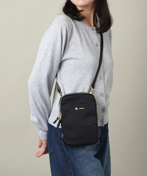 moz（モズ）の「【WEB限定】moz モズ スマホショルダーバッグ（ショルダーバッグ・レディース・ブラック/チャコールグレー/グレイッシュベージュ・ONE SIZE）」の9枚目の写真