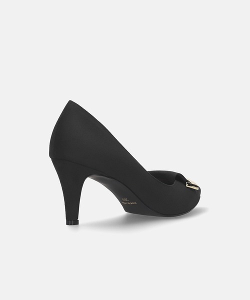 MAMIAN（マミアン）の「アーモンドトゥ リボンバックル パンプス (7.0cmヒール)（パンプス・レディース・ネイビー/ベージュ/ブラック/チャコールグレー/グレイッシュベージュ/ブラック系その他・24.5cm/24.0cm/23.5cm/23.0cm/22.5cm/22.0cm）」の22枚目の写真