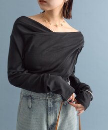 mystic | 【6色展開 / WEB限定カラーあり！】オフショルロングTシャツ(Tシャツ/カットソー)