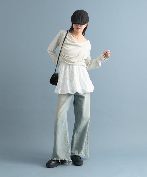 お気に入り4万6千人突破！オフショルロンT（Tシャツ/カットソー