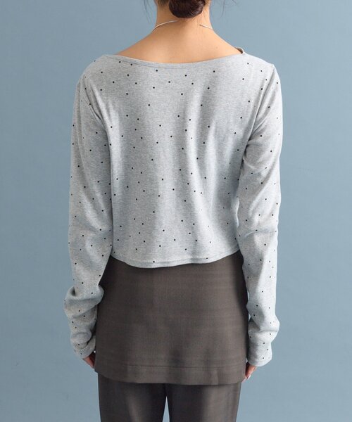 mystic（ミスティック）の「【6色展開 / WEB限定カラーあり！】オフショルロングTシャツ（Tシャツ/カットソー・レディース・ブラック/グレー系その他2/ネイビー/ホワイト/グレー/オフホワイト・FREE/2）」の18枚目の写真