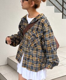 CIAOPANIC TYPY | 【アソート加工/ジャケット見え◎】【UNISEX】フード付きチェックシャツ(シャツ/ブラウス)