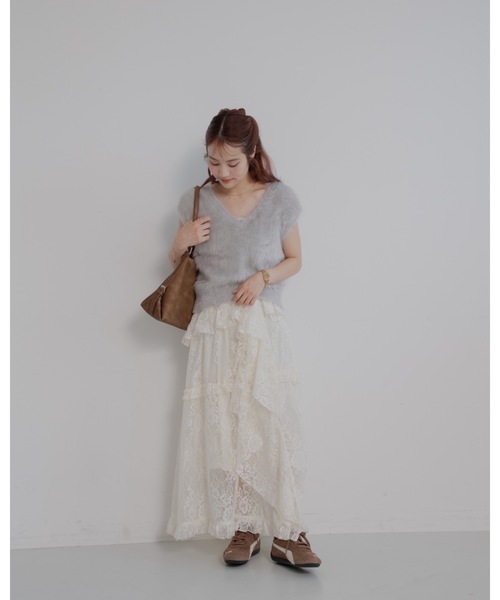jumelle（ジュメロ）の「ビンテージレーススカート（スカート・レディース・アイボリー・FREE）」の14枚目の写真