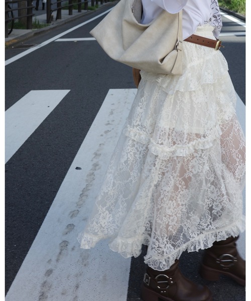 jumelle（ジュメロ）の「ビンテージレーススカート（スカート・レディース・アイボリー・FREE）」の18枚目の写真