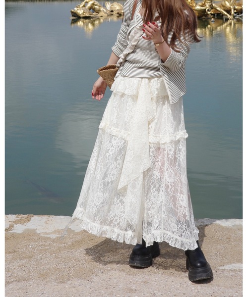 jumelle（ジュメロ）の「ビンテージレーススカート（スカート・レディース・アイボリー・FREE）」の22枚目の写真