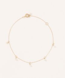 MAGASIN DE MODE Chou Chou（マガジンデモードシュシュ）の「【MAGASIN DE MODE Chou Chou】ブレスレット ステンレス メタル 淡水パール 下がり 超極細 チェーンブレスレット OSWY（ブレスレット）」