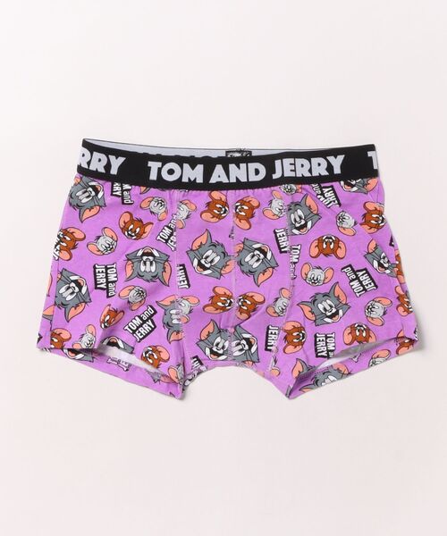 Tom＆Jerry（トムアンドジェリー）の「【 Tom & Jerry 】 トム＆ジェリー キャラクター ボクサーパンツ 25S7（ボクサーパンツ・レディース・レッド/グリーン/パープル・MEDIUM/LARGE）」の3枚目の写真