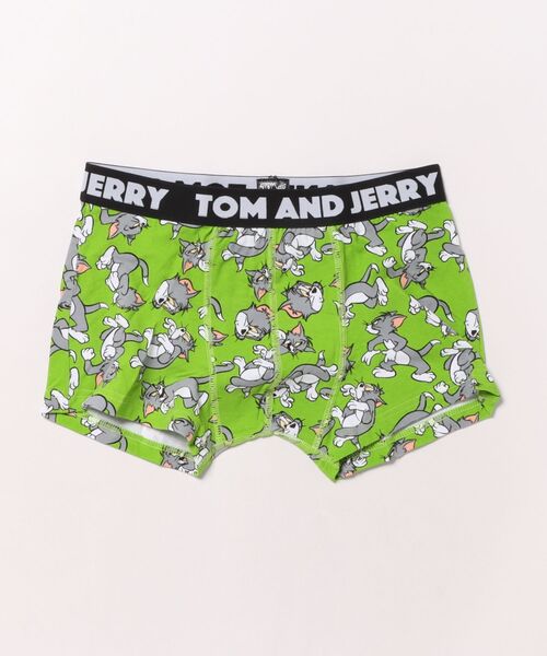 Tom＆Jerry（トムアンドジェリー）の「【 Tom & Jerry 】 トム＆ジェリー キャラクター ボクサーパンツ 25S7（ボクサーパンツ・レディース・レッド/グリーン/パープル・MEDIUM/LARGE）」の2枚目の写真