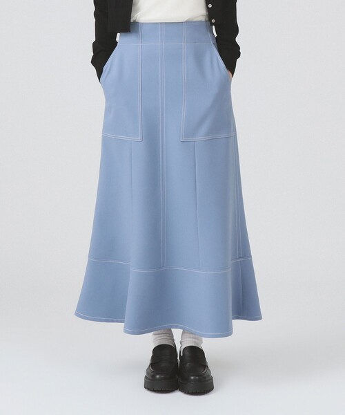 Ray BEAMS(レイビームス)の「ステッチ マーメイド スカート(スカート・レディース・ブラック/ブラウン系その他3/ホワイト系その他6/ライトブルー・1/0)」の4枚目の写真