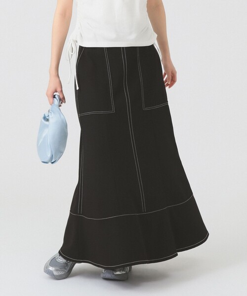 Ray BEAMS(レイビームス)の「ステッチ マーメイド スカート(スカート・レディース・ブラック/ブラウン系その他3/ホワイト系その他6/ライトブルー・1/0)」の1枚目の写真