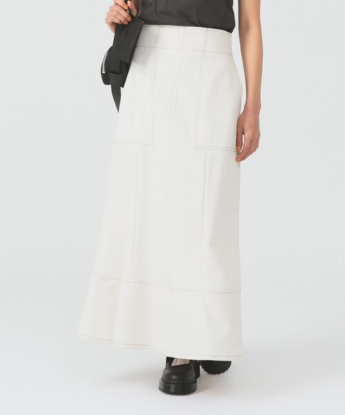 Ray BEAMS(レイビームス)の「ステッチ マーメイド スカート(スカート・レディース・ブラック/ブラウン系その他3/ホワイト系その他6/ライトブルー・1/0)」の8枚目の写真