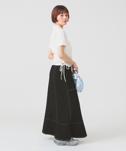 Ray BEAMS(レイビームス)の「ステッチ マーメイド スカート(スカート・レディース・ブラック/ブラウン系その他3/ホワイト系その他6/ライトブルー・1/0)」の10枚目の写真