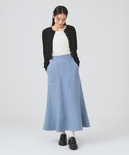 Ray BEAMS(レイビームス)の「ステッチ マーメイド スカート(スカート・レディース・ブラック/ブラウン系その他3/ホワイト系その他6/ライトブルー・1/0)」の13枚目の写真