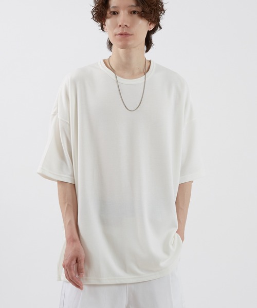 improves(インプローブス)の「ルーズシルエット TRポンチ ステッチTシャツ(Tシャツ/カットソー・メンズ・チャコール/ブラウン/ホワイト/グレー/ブラック/ブルーグレー・LARGE/MEDIUM/X-LARGE)」の1枚目の写真
