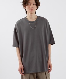 ルーズシルエット TRポンチ ステッチTシャツ